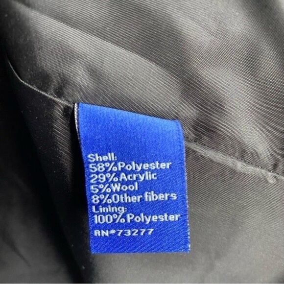 Apt 9 Overcoat Women’s M Brown Black Cheetah Animal Single Button Wool Blend - Picture 11 of 11